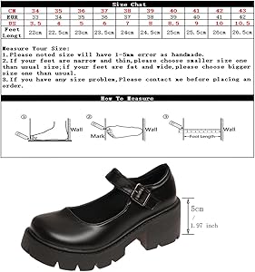 Amazon.com | Nejedaya Womens Mary Jane Platform Oxford