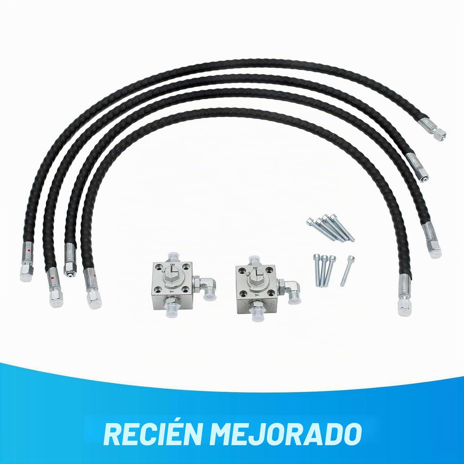 Válvulas Desviadoras de Tres Vías para Miniexcavadoras Chinas de 1 a 2 toneladas, Válvulas Desviadoras Hidráulicas Accesorios para Miniexcavadoras con Mangueras Flexibles de 31