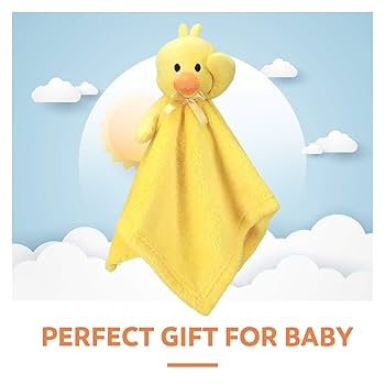 Amazon.com: Pro Goleem Duck Lovey and Minky Dot Baby Blanket