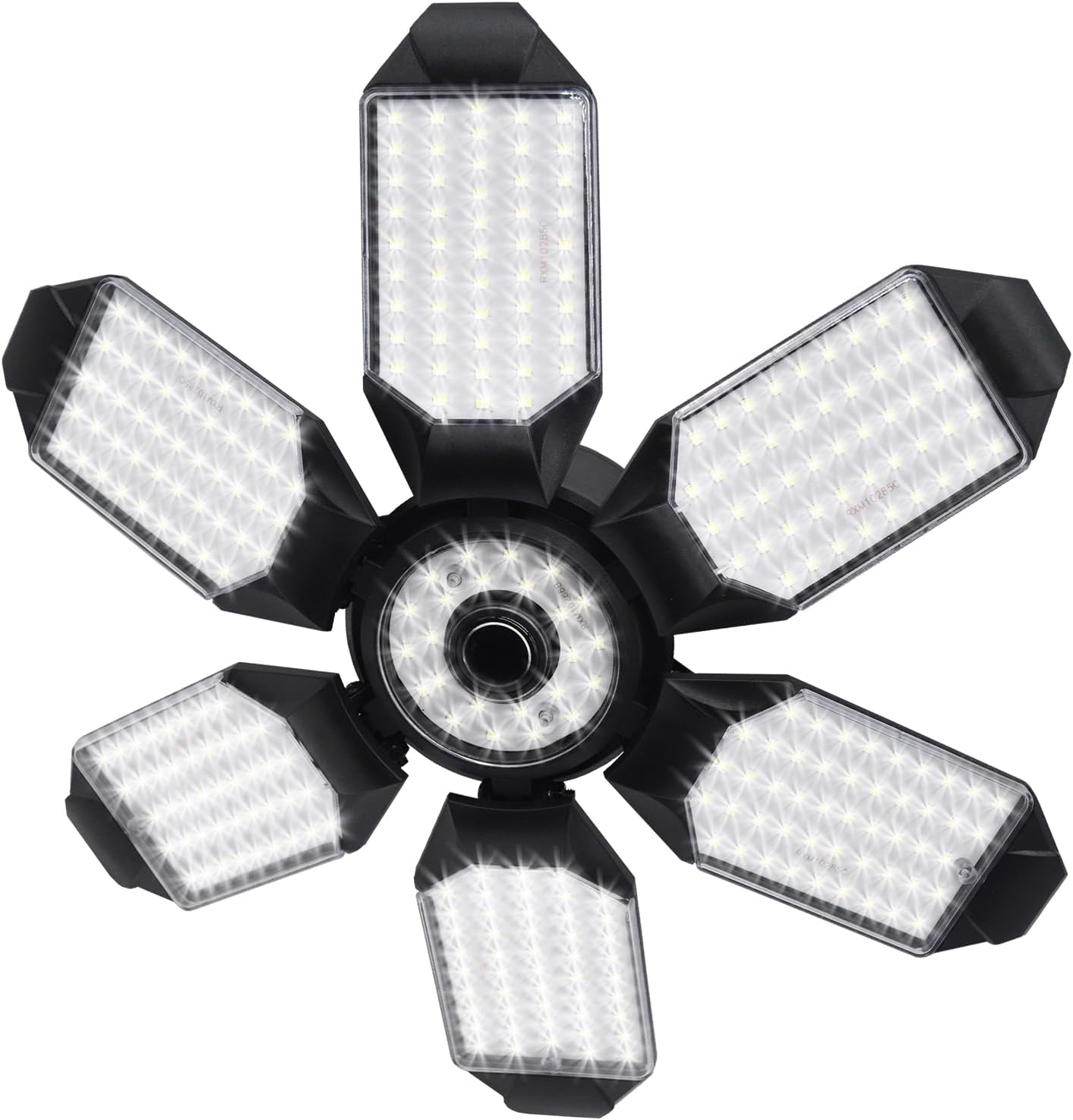LED Garage Light, 200W 20000LM 6500K Daylight LED Garage Ceiling Light with 6+1 Deformable Panels Compatible for E26/E27 Garage Light Socket, Led Shop Light for Basement Workshop Warehouse
