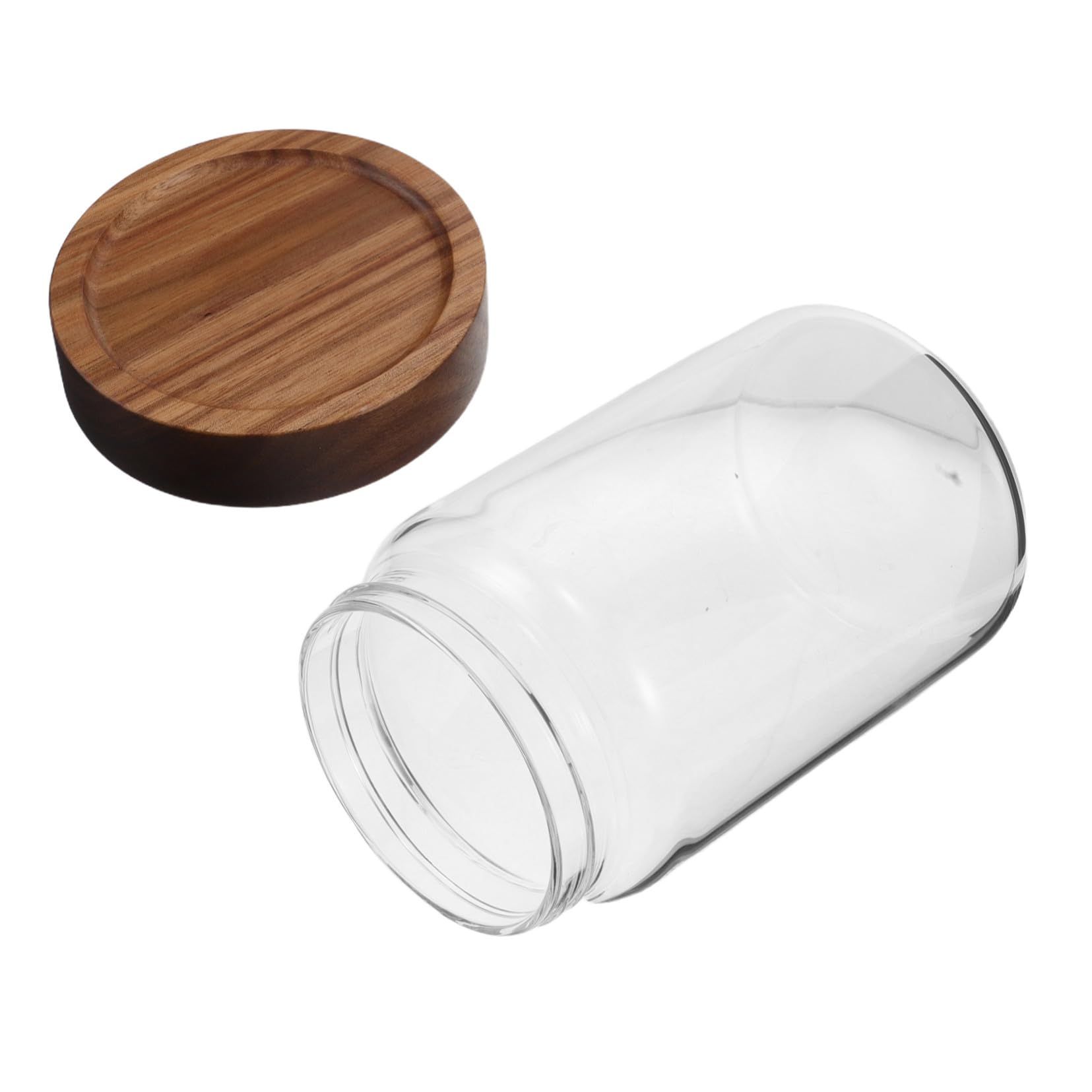 PRETYZOOM 4 Pezzi Barattolo in vetro borosilicato alto vaso alto in vetro borosilicato Contenitori barattoli da tè per tè sfuso barattolo caramelle Trasparente