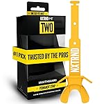 Nxtrnd Two Football Mouth Guard, Football Mouthpiece with Strap, Fits Adult & Youth (Yellow)