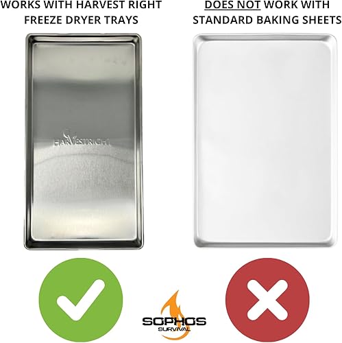 Miniatura 5 de 20 bandejas apilables originales para bandejas de secado de congelación derecha de cosecha, apila 6 bandejas, verde, accesorios para máquinas de