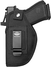 Gun Holsters IWB/OWB 9mm Pistol Holsters Optics Cut Fit: Glock 19 17 43X - Taurus G2C G3C G3 - Sig Sauer - S&W M&P Shield 9mm /40 - Ruger - Colt 1911 - Springfield ... for 3.2'' - 4.25'' - Right/Left