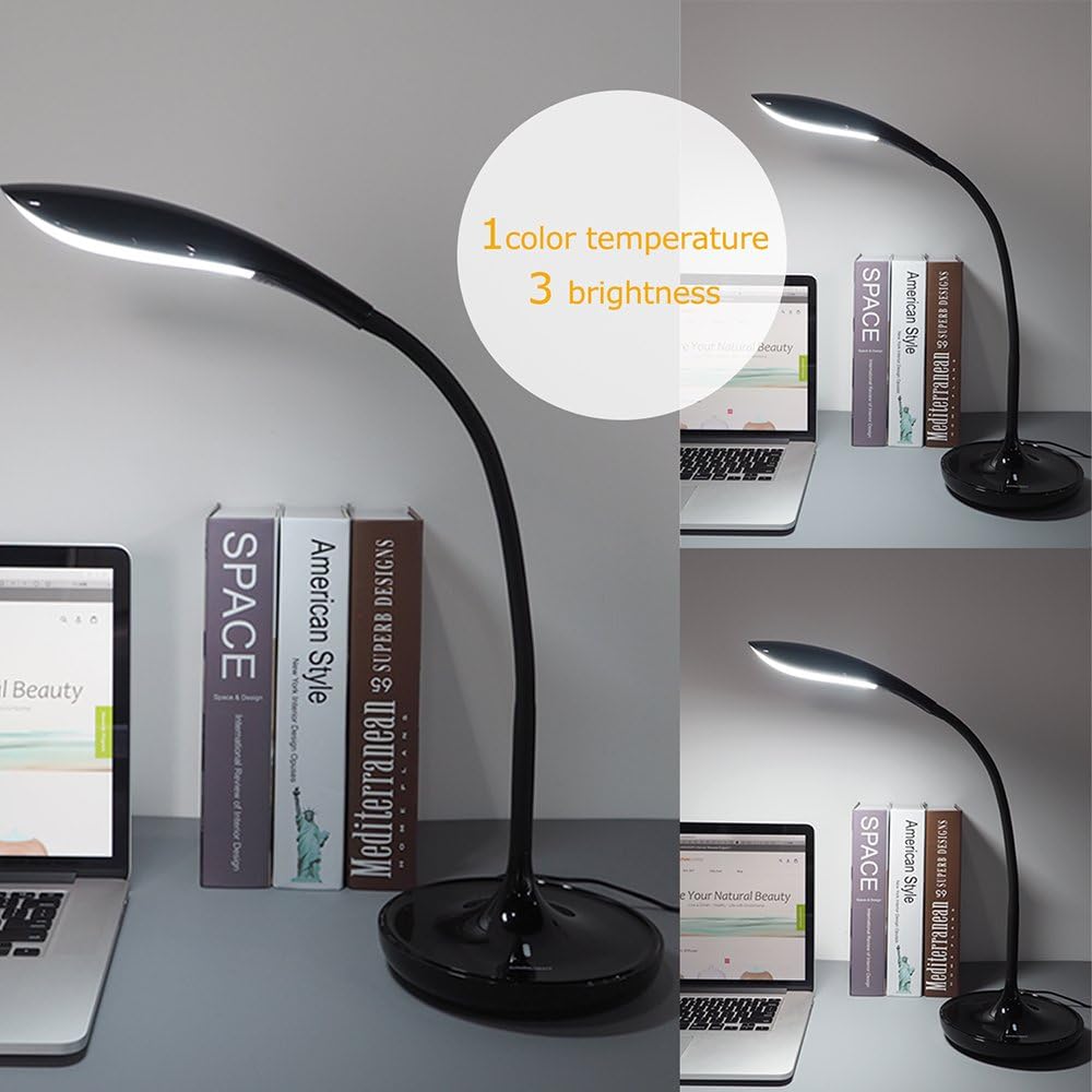 Ominilight Gooseneck Desk Lamp (Black)