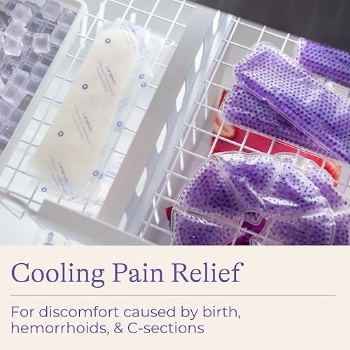 Miniatura 2 de Lansinoh Almohadillas calientes y frías para artículos esenciales posparto morado 2 unidades de almohadillas posparto
