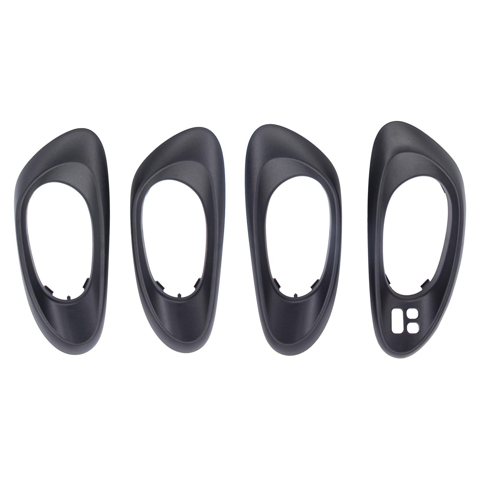 ApplianPar 4Pcs Black Front and Rear Left Right Interior Door Handle Bezel for Trailblazer 2002-2009 Trailblazer EXT 2003-2006