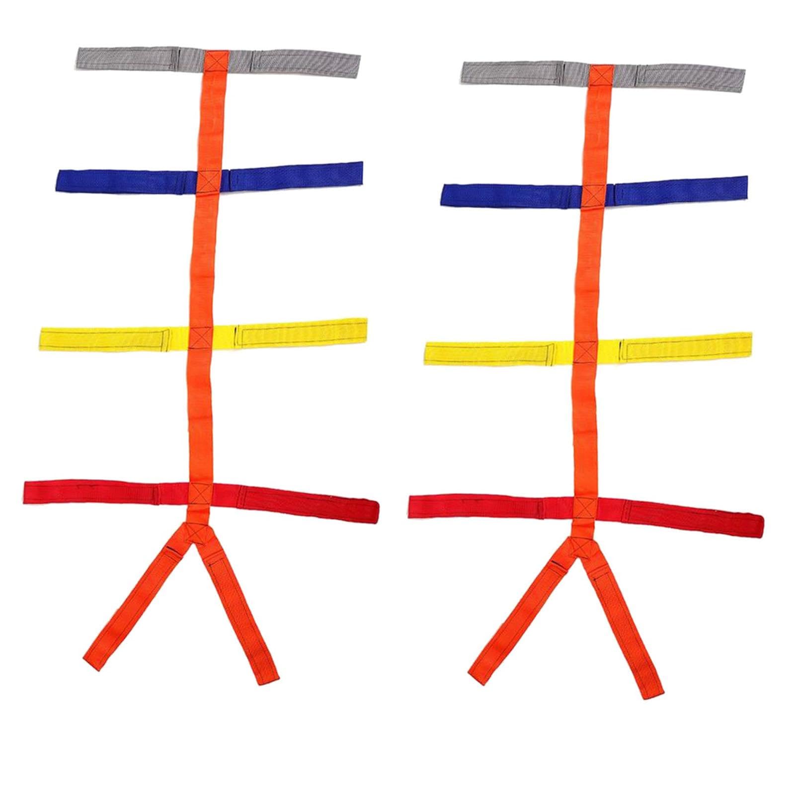 2 Correas de Araña Ajustables con Código de Colores para Inmovilización de Tablero Espinal