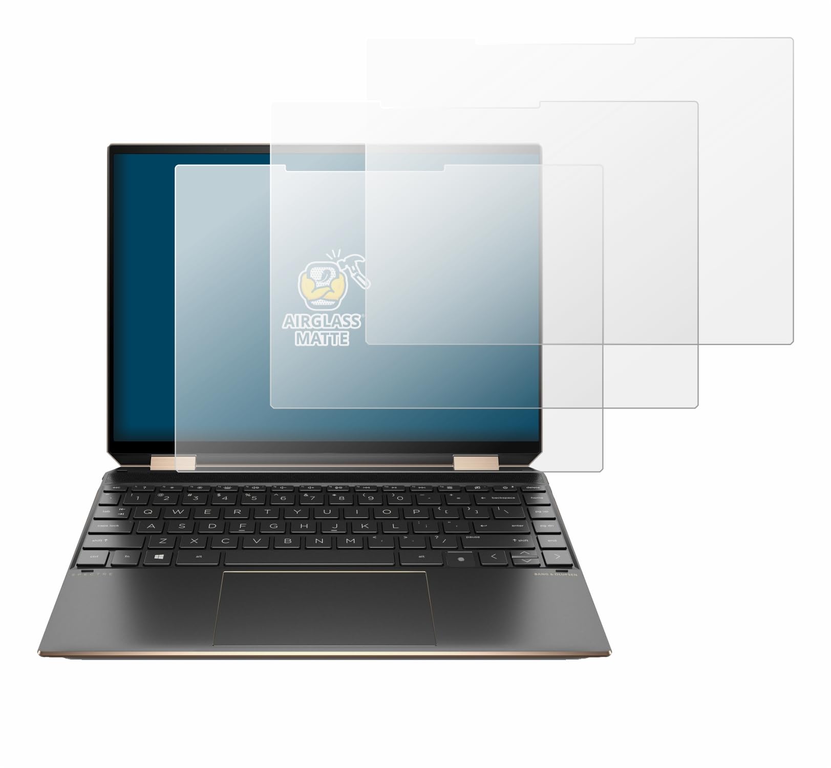 brotect 3 Pezzi Pellicola per HP Spectre x360 2-in-1 14-ef2000 13.5" | Opaca Protezione Schermo Made in Germany, Anti-Riflesso Durezza 9H Anti-Graffio