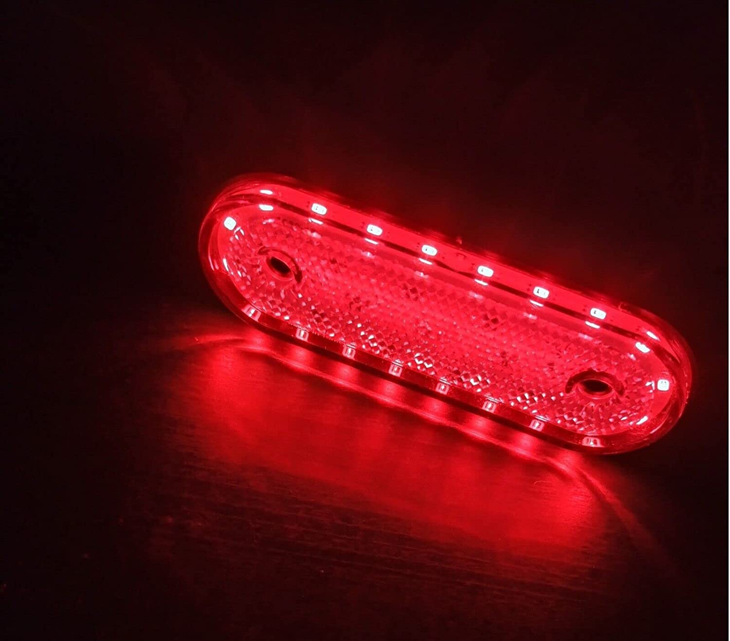 4 x LED Begrenzungsleuchten 12v 24volt Positionsleuchten Anhänger LKW PKW Wohnmobil Wohnmobil Rot E9