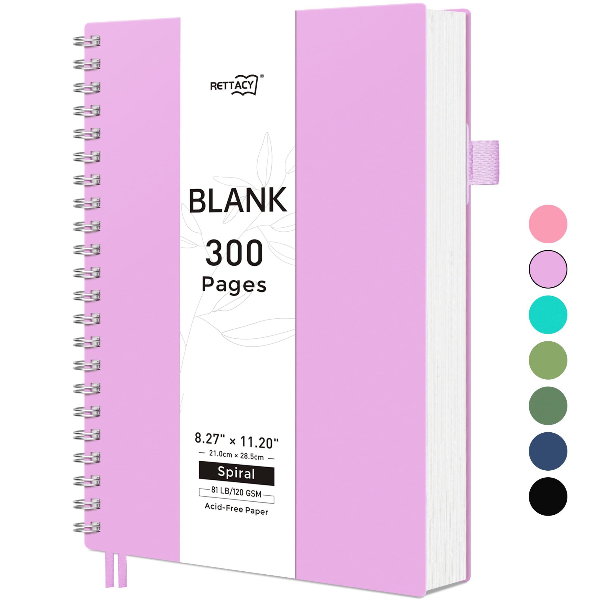 Cahier vierge A4 uni sans encre qui traverse pour croquis propre