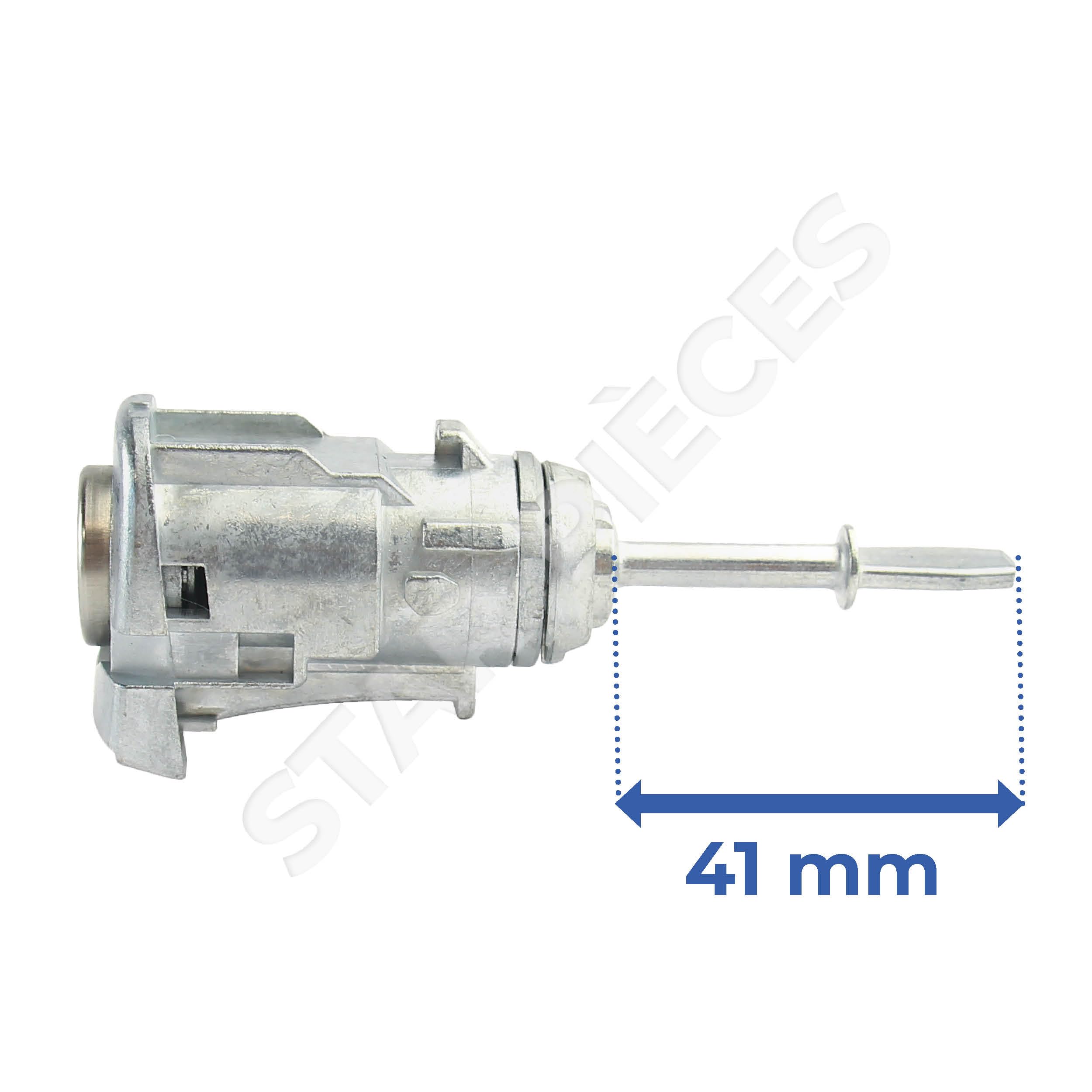 2 serrures de porte compatibles pour Golf 4, Polo (9N), Bora, Fox, New Beetle, T5, Fabia, Octavia (1996-2015) AVANT GAUCHE + DROIT | Barillets + double de clés | 604837167