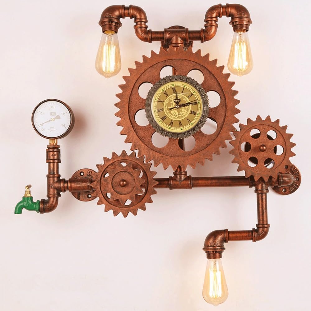 Przemysłowy kinkiet steampunkowy