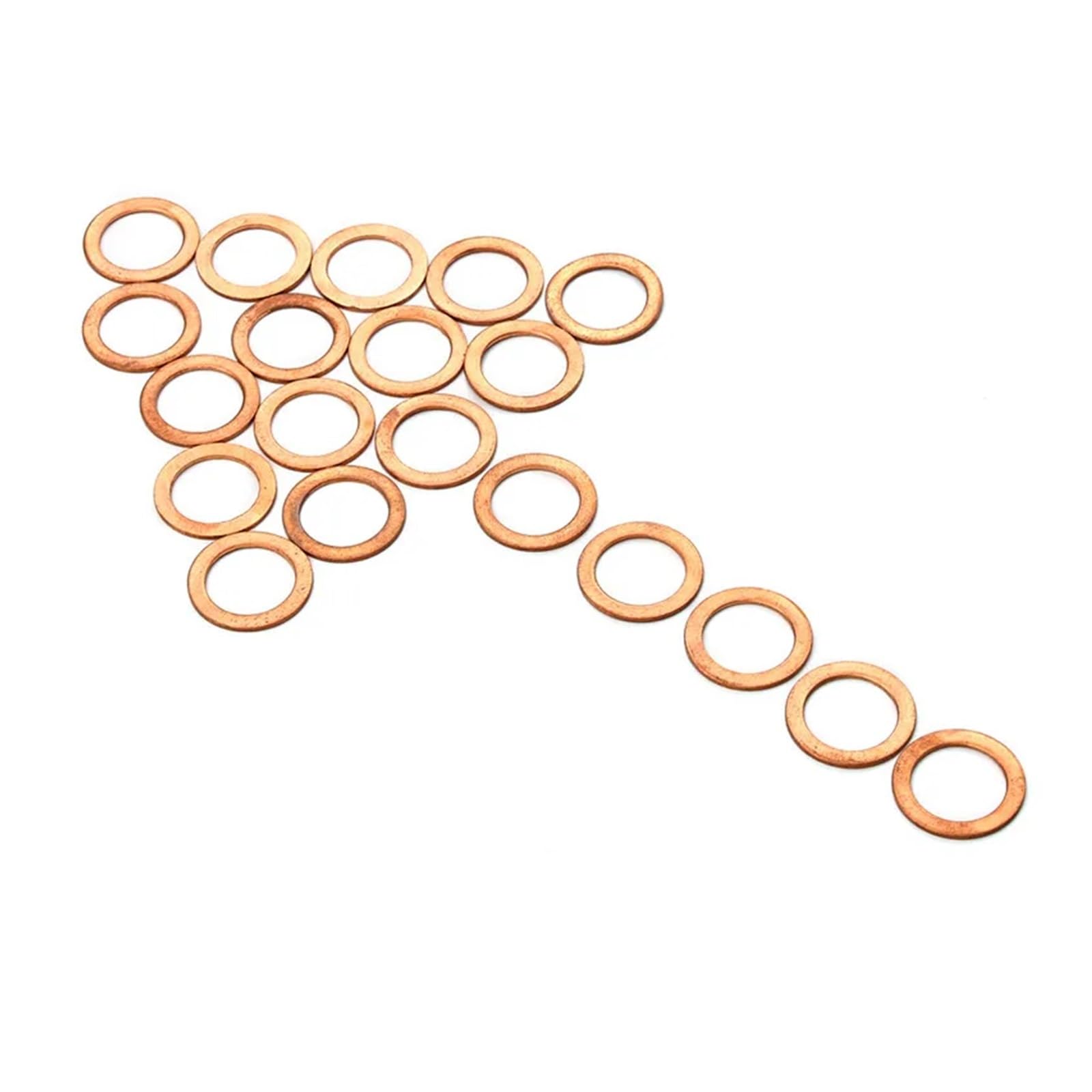 Unterlegscheiben, Kupferscheiben, 20 Stück 14 x 20 x 1 mm Flachring-Dichtungssatz, Kupferscheibe, solide Dichtung, Ölwanne, Öldichtung, Werkzeug, Armaturen for Generatoren, Maschinen