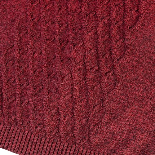 Image of BOBOYOYO Boys Sweaters 100% Cotton Cable Knit Kids Sweater Striped Pullover