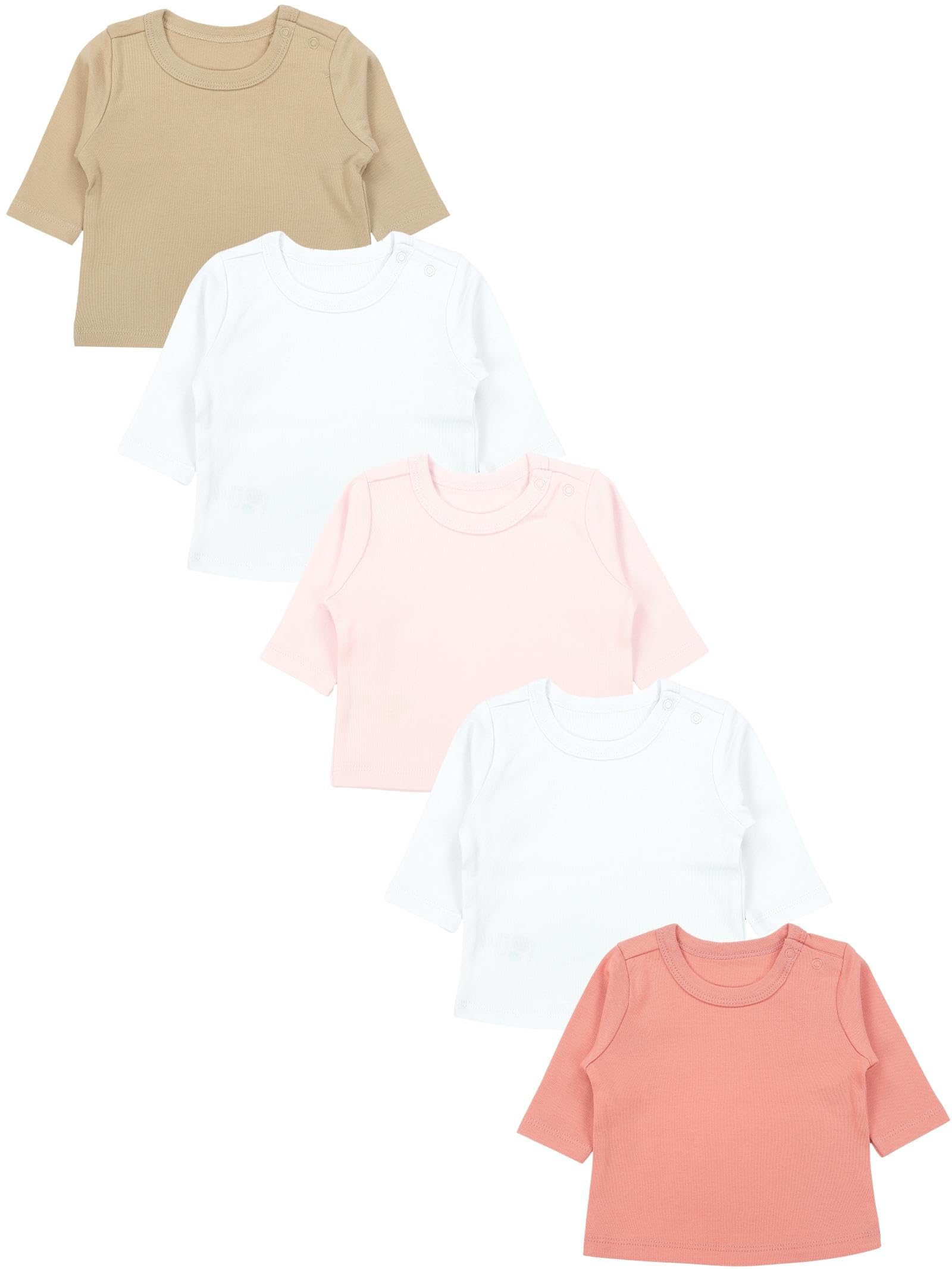 TupTam Camicia per Bambino Neonato a Maniche Lunghe 5 Pezzi