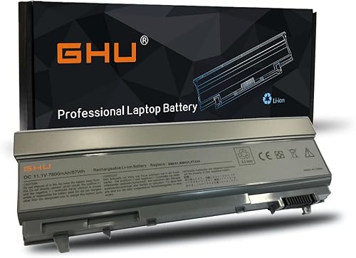 Miniatura 1 de GHU Nueva batería 87 WHR 9 celdas para Dell Latitude E6400 E6410 ATG E6500 E6510 PN KY266 KY265 KY477 PT434 NM633 312-0748 312-0749 w0x4f w111 93