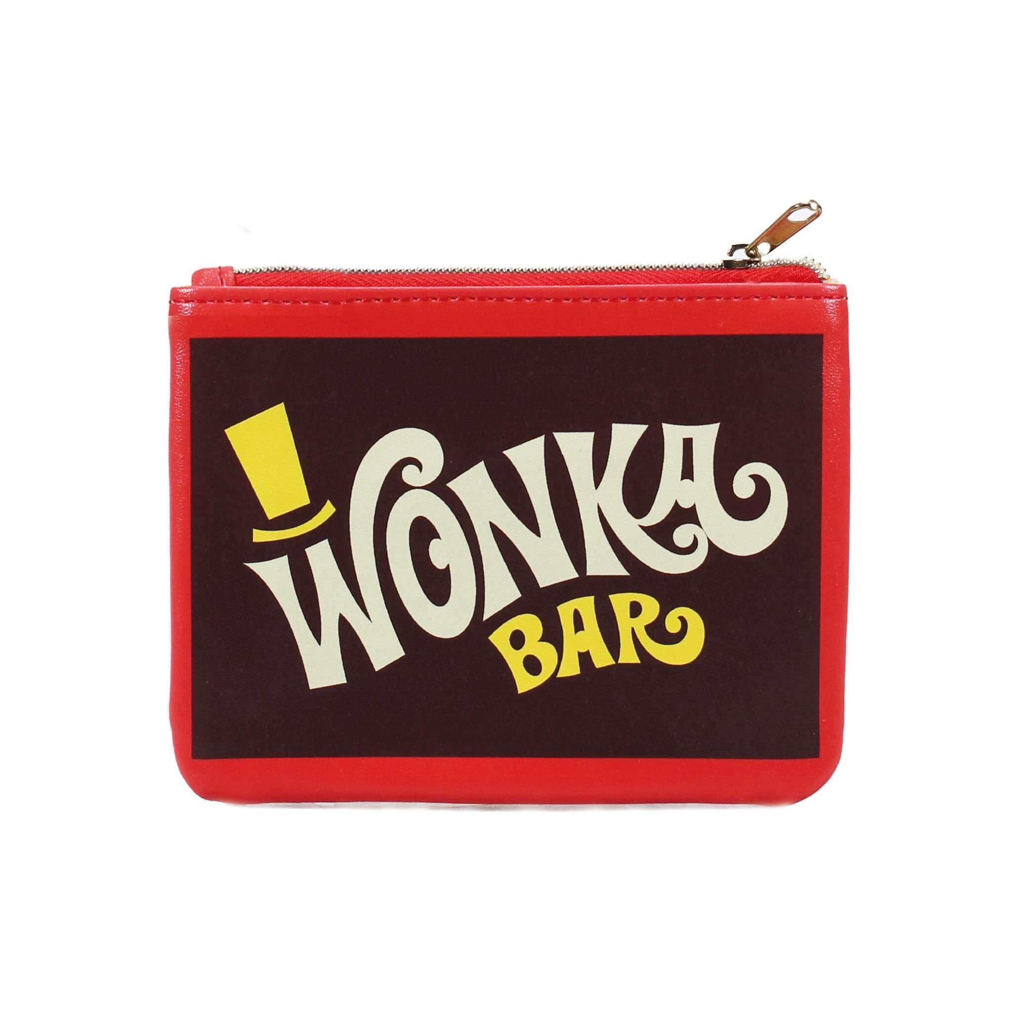 Half Moon Bay Wonka portmonetka na monety dla kobiet i mężczyzn | Idealny uchwyt na karty kredytowe i portfel na pieniądze, mała portmonetka na monety inspirowana barem Wonka i pamiątki filmowe | Etui