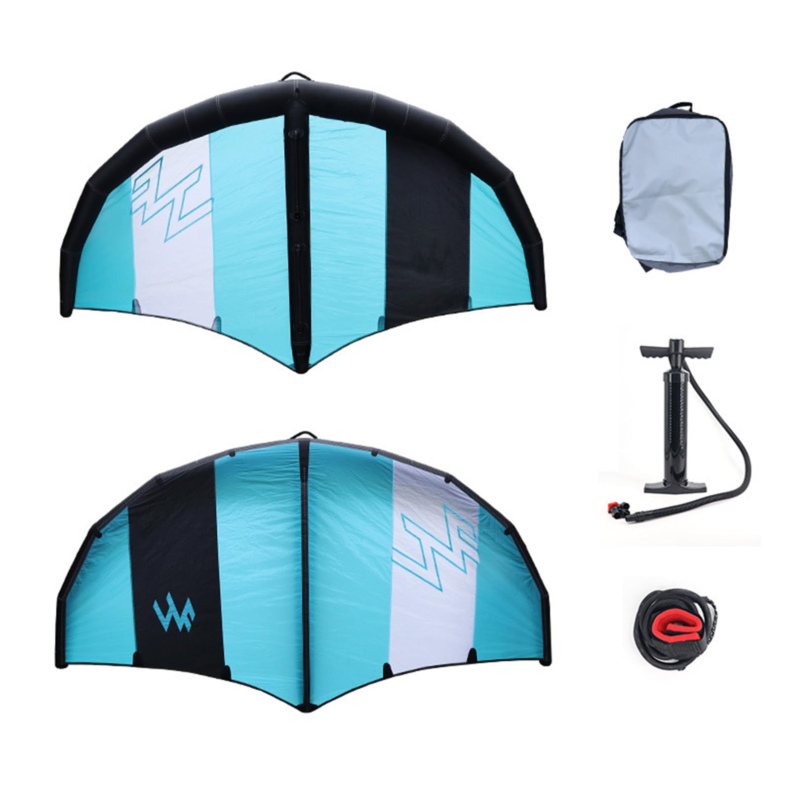 Aufblasbares Wingfoil Surfkite, Aufblasbare Windwing Foil Für Windsurfing, Windwing Hydrofoil, Handgehaltene Windwing Für Surfboard Anfänger,C