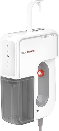 Sharper Image Thread Passport - Vaporizador de viaje de mano, 13 minutos de vapor, calentamiento rápido, tanque de agua extraíble, vaporizador