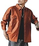 Design: veste chemise legere homme, couleur unie, manches longues, chemise exterieur homme, à la fois décontracté et à la mode, ayez fière allure tout en maintenant la liberté de mouvement et en augmentant le confort