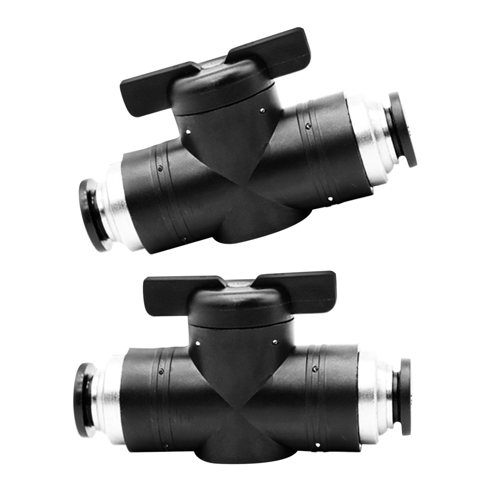 Msioytog Buc10 Of 2 Sturdy Brass Pneumatics Round Valves With Push To Connection Designs For Air Flows Efficiency Quick Connection Valves