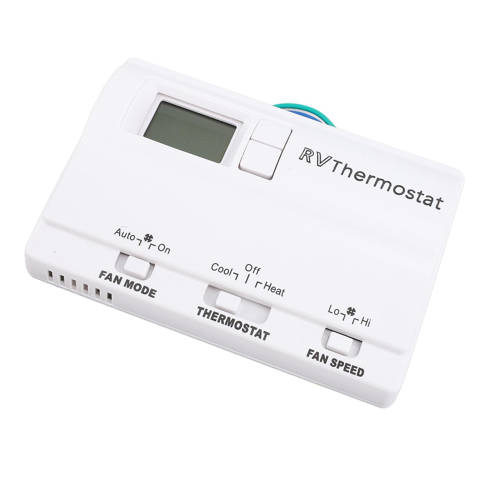 Termostato digital RV con temperatura ajustable (blanco)