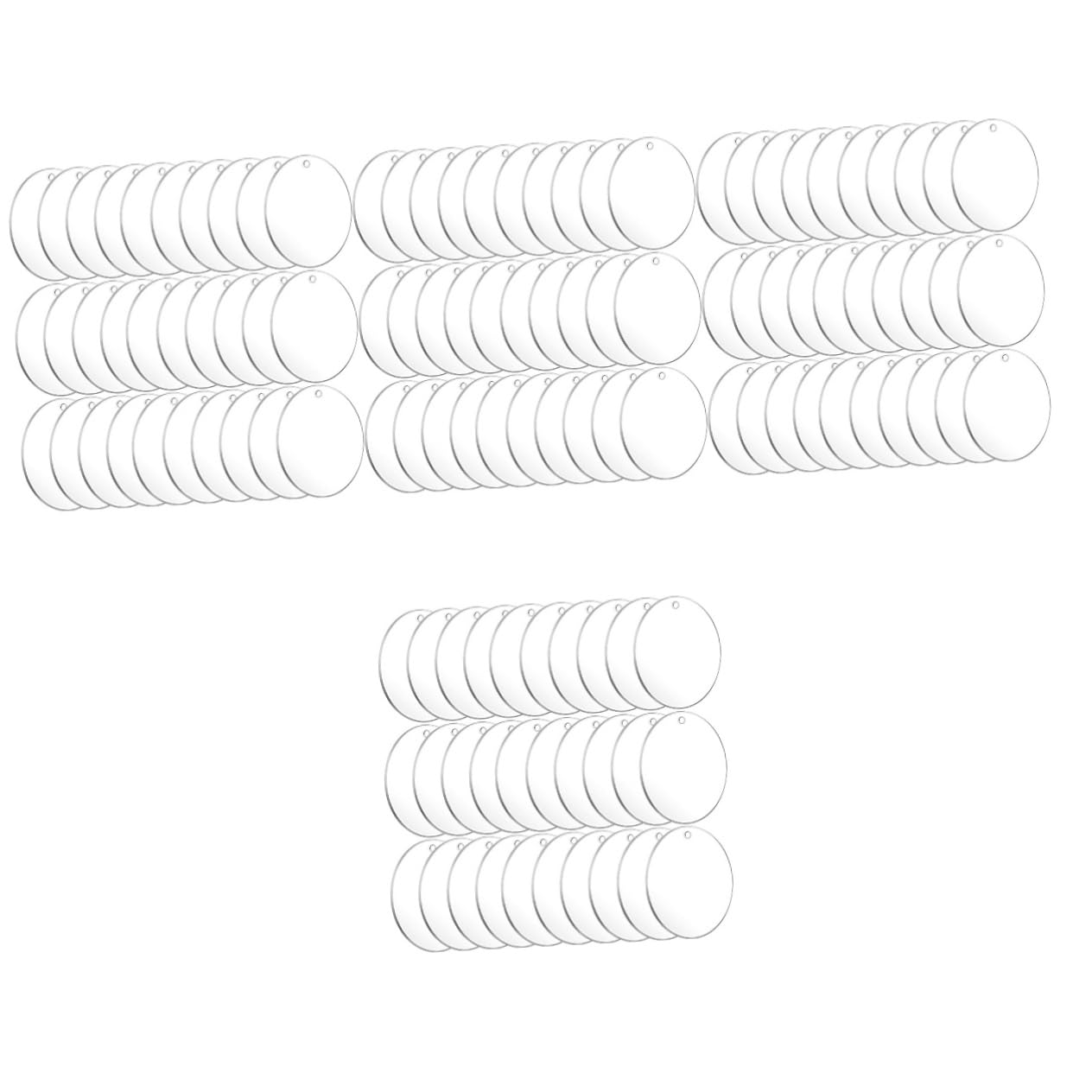 Accessoires de clé transparents pour transfert de sublimation net