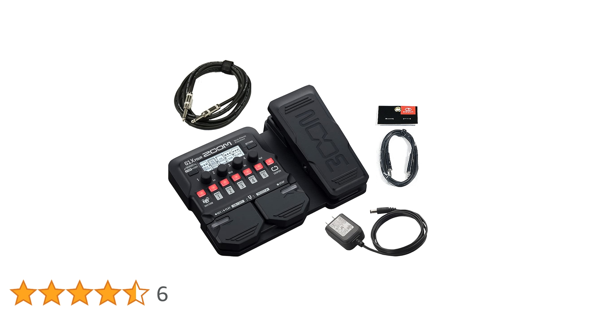 ZOOM G1X FOUR ギターエフェクター 本体 + ACアダプター スペシャルプレゼント実施中♪】 ZOOM G1X FOUR 純正アダプター