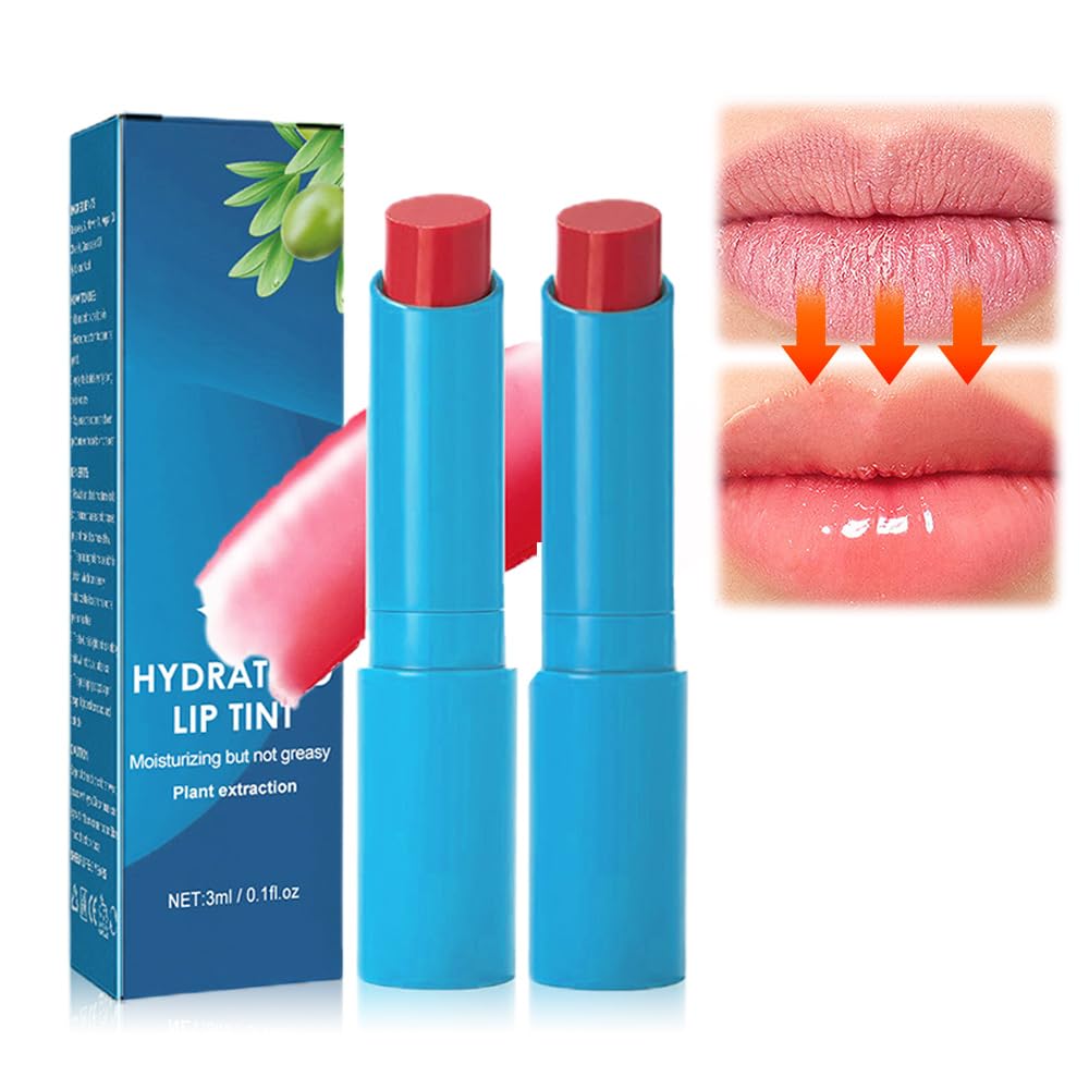 HCPBRS 2PCS Hydrating Lip Tint, Sheer Strength Hydrating