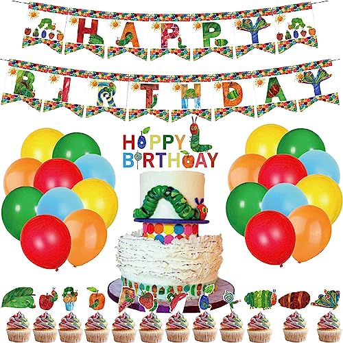 Raupe Nimmersatt Geburtstag Party Dekorationen Luftballons,...