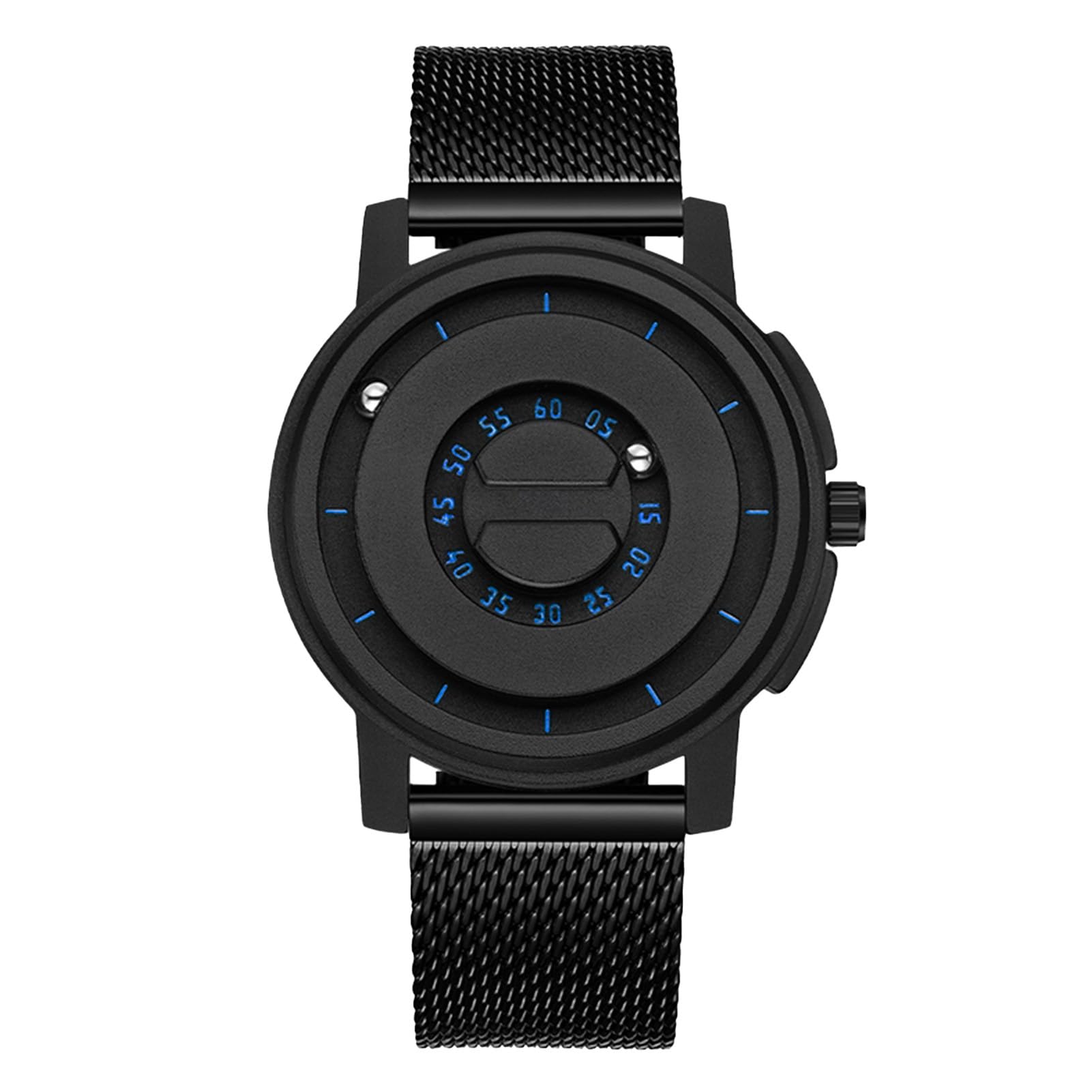 Jiawu Orologio con Perline Magnetiche, Orologio Galleggiante Magnetico con Puntatore Unico Batteria a Bottone da 40 MAh Impermeabile Fino a 30 Metri per l'uso Quotidiano