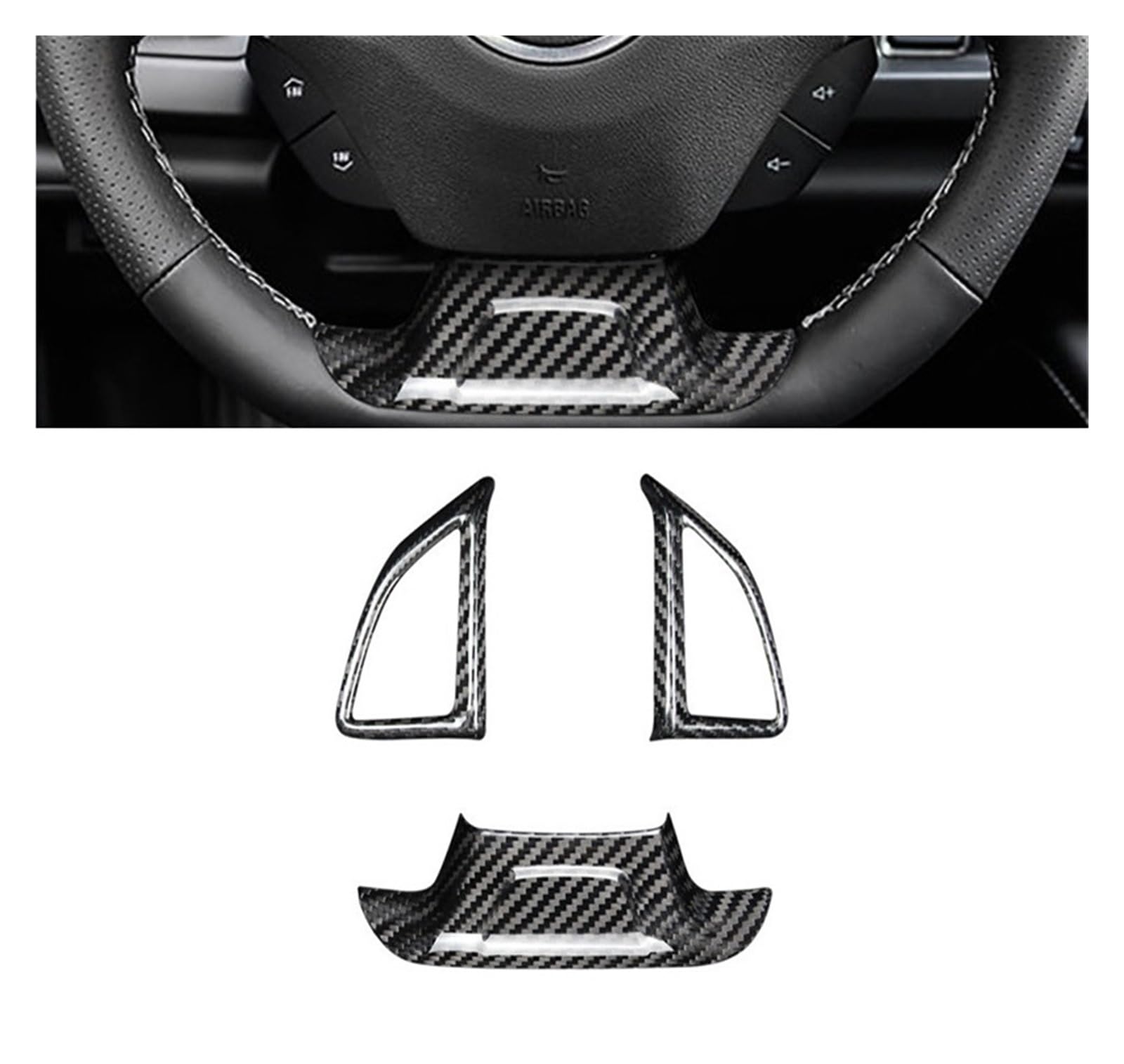 Car Steering Wheel Button Cover Sticker,Fit For Chevrolet