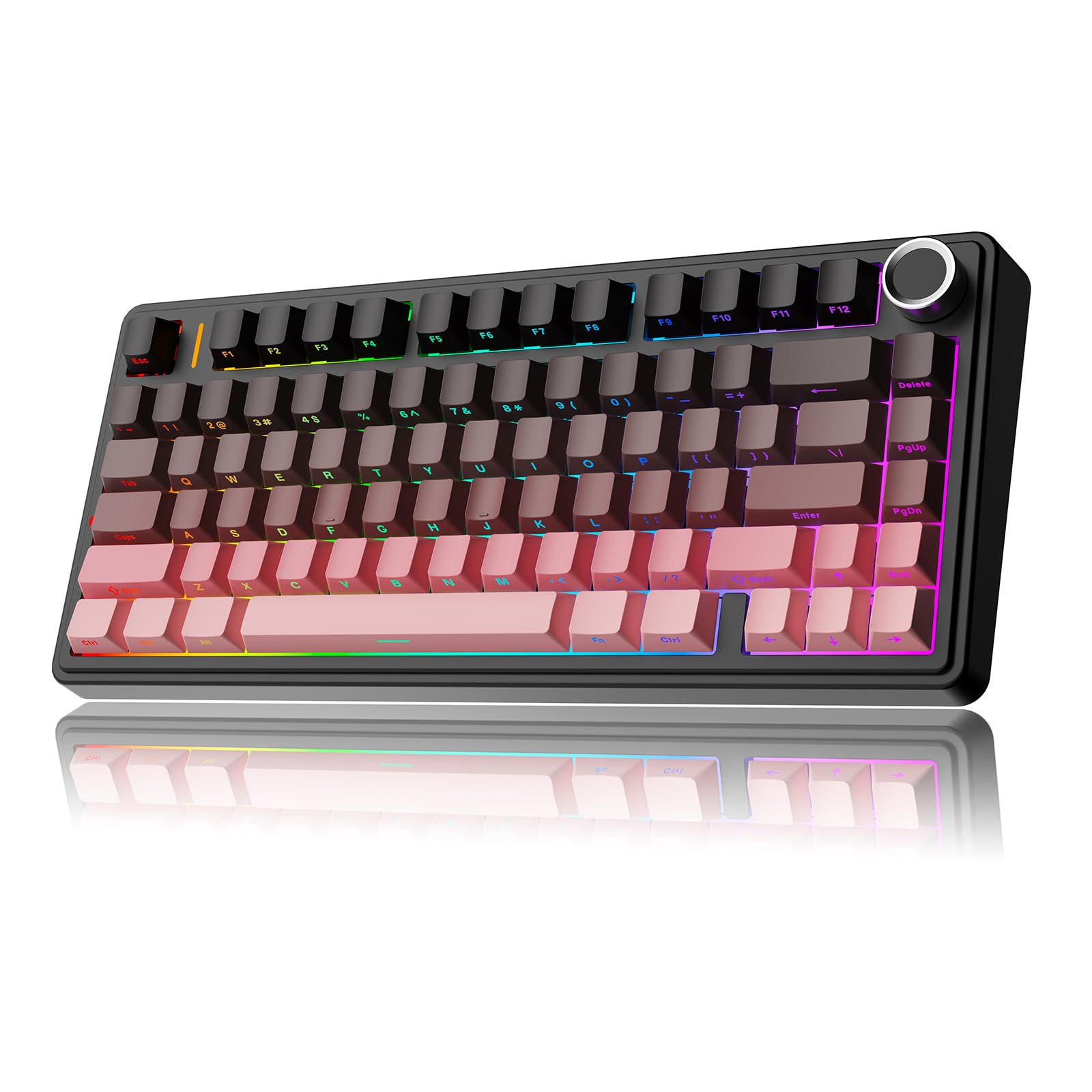 アウラF 75メカニカルキーボード、RGBバックライトゲーミングキーボード Amazon | EPOMAKER EA75 75% RGB 無線ゲーミングメカニカル