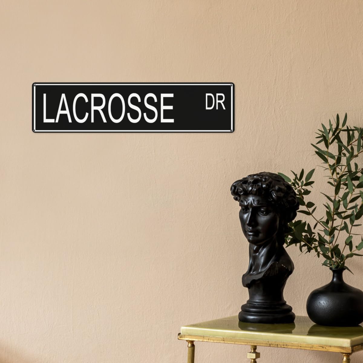 Lacrosse Sign, Lacrosse Fan, Lacrosse Gift, Lacrosse Player, Lacrosse Stick & Ball Game Directional Sign