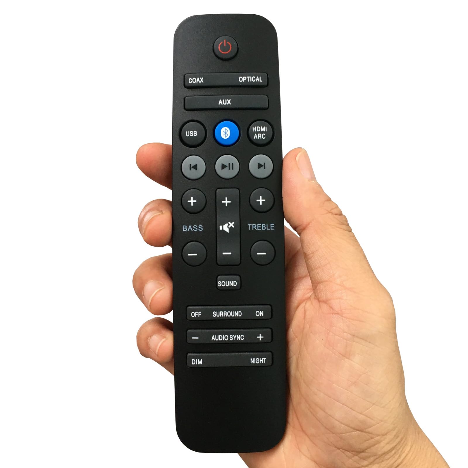 996580000536 Replacement Remote Control Compatible for Philips Soundbar Speaker HTL3110B HTL3110B/F7 HTL3140S HTL3140B/F7 HTL3140B/12 HTL3140B HTL3140B/79 HTL2163B HTL2163B/F7 Home Theater