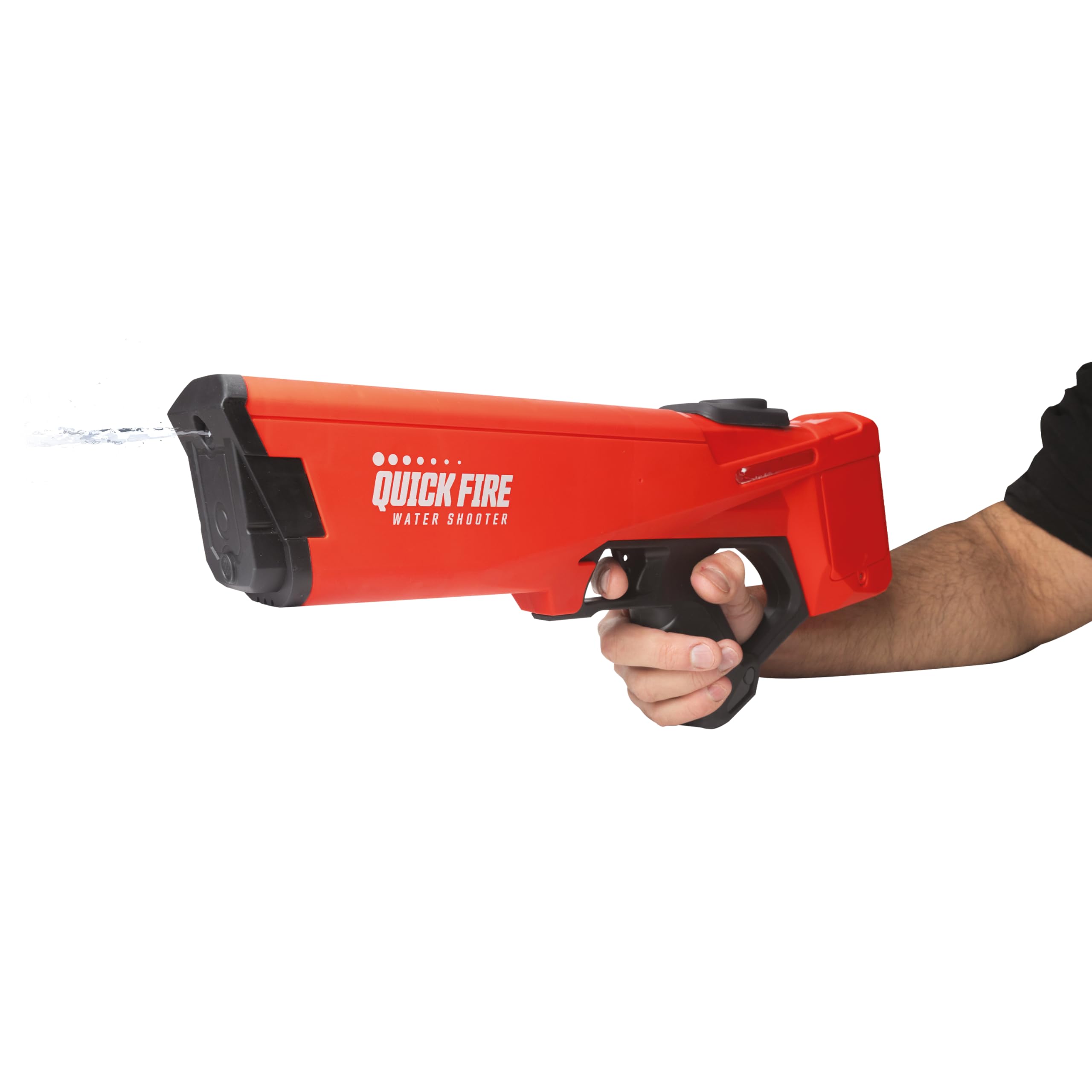 RED5 Quick Fire Water Shooter Battery Powered Automatic Rapid Fire Blaster | 350 mL Capacity Auto Filling Gun (Red)