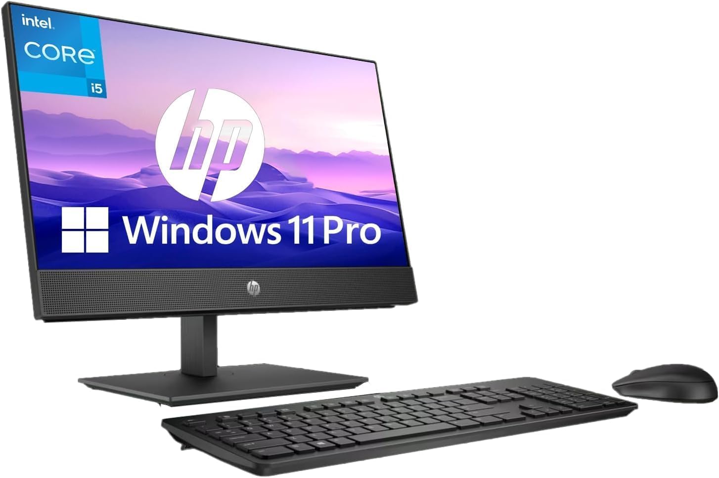 HP ProOne 600 G4 todo en uno Computadora de Sobremesa, FHD 21.5" (1920 x 1080), Intel i3-8100, 8 GB RAM, SSD de 256 GB, Bluetooth, teclado, ratón, USB WiFi, Windows 11 Pro (reacondicionado) — view 2