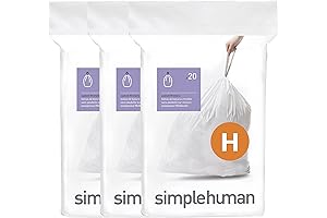 Code H Simply Smart Home 30-35 Liter / 8-9.2 Gallon White Drawstring...