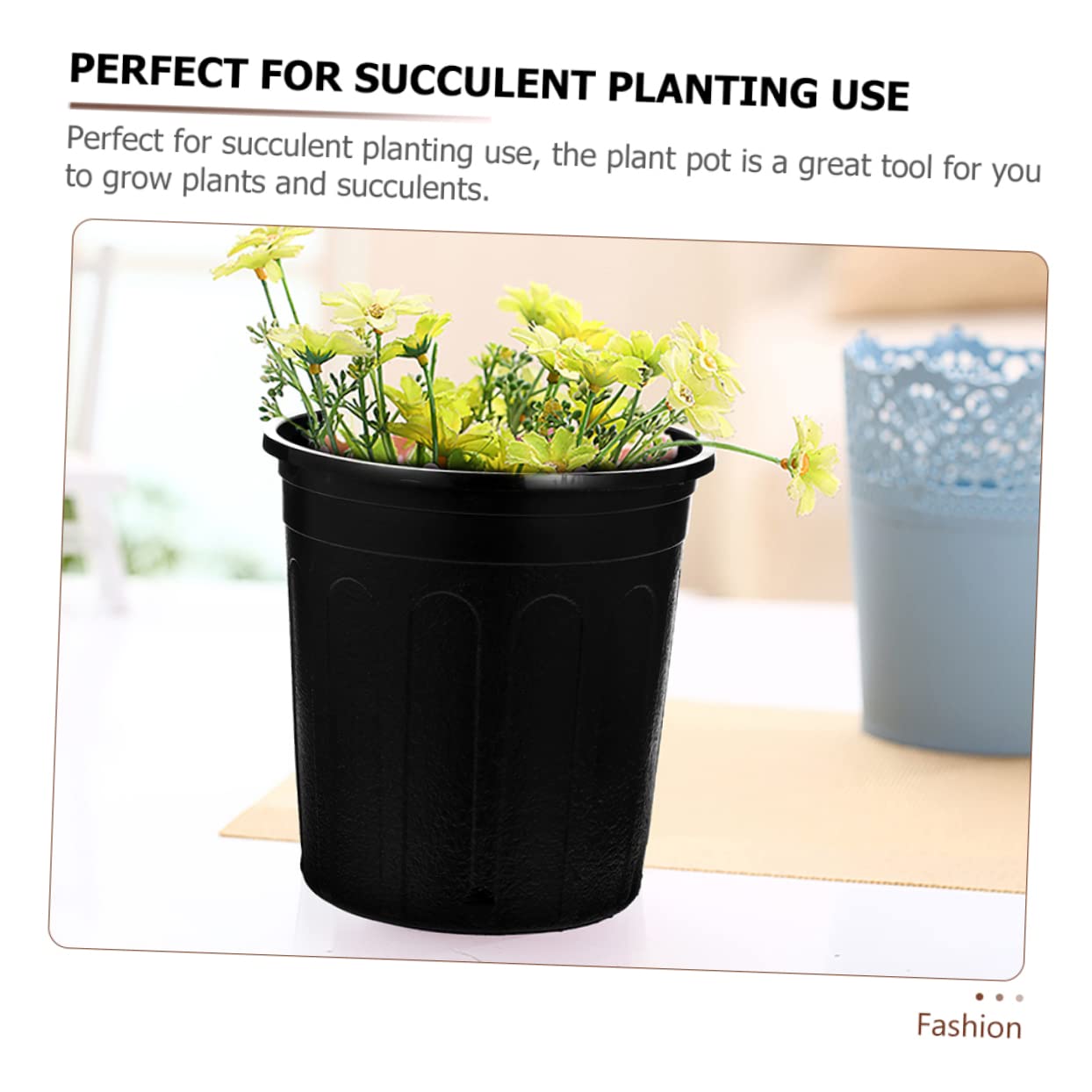 Sosoport Paquete De 25 Macetas para Plantas De Inicio De Plástico Resistente De 1 Galón De Color Negro con Diseño Simple Y Drenaje para El Hogar Y El Jardín