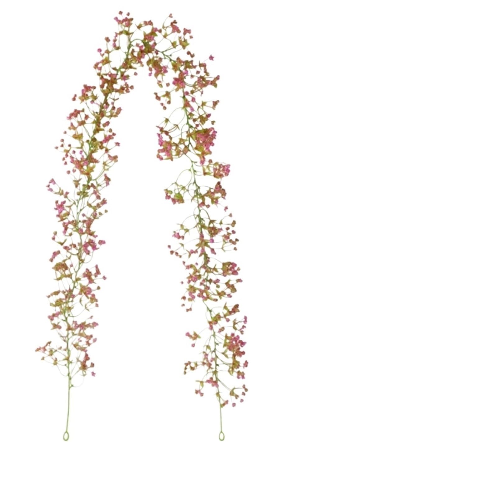 Guirnalda Artificial 175 cm Flores Artificiales Vid Aliento Boda jardín decoración Flor Falsa Guirnalda Arco decoración de Fiesta en casa(Color A)
