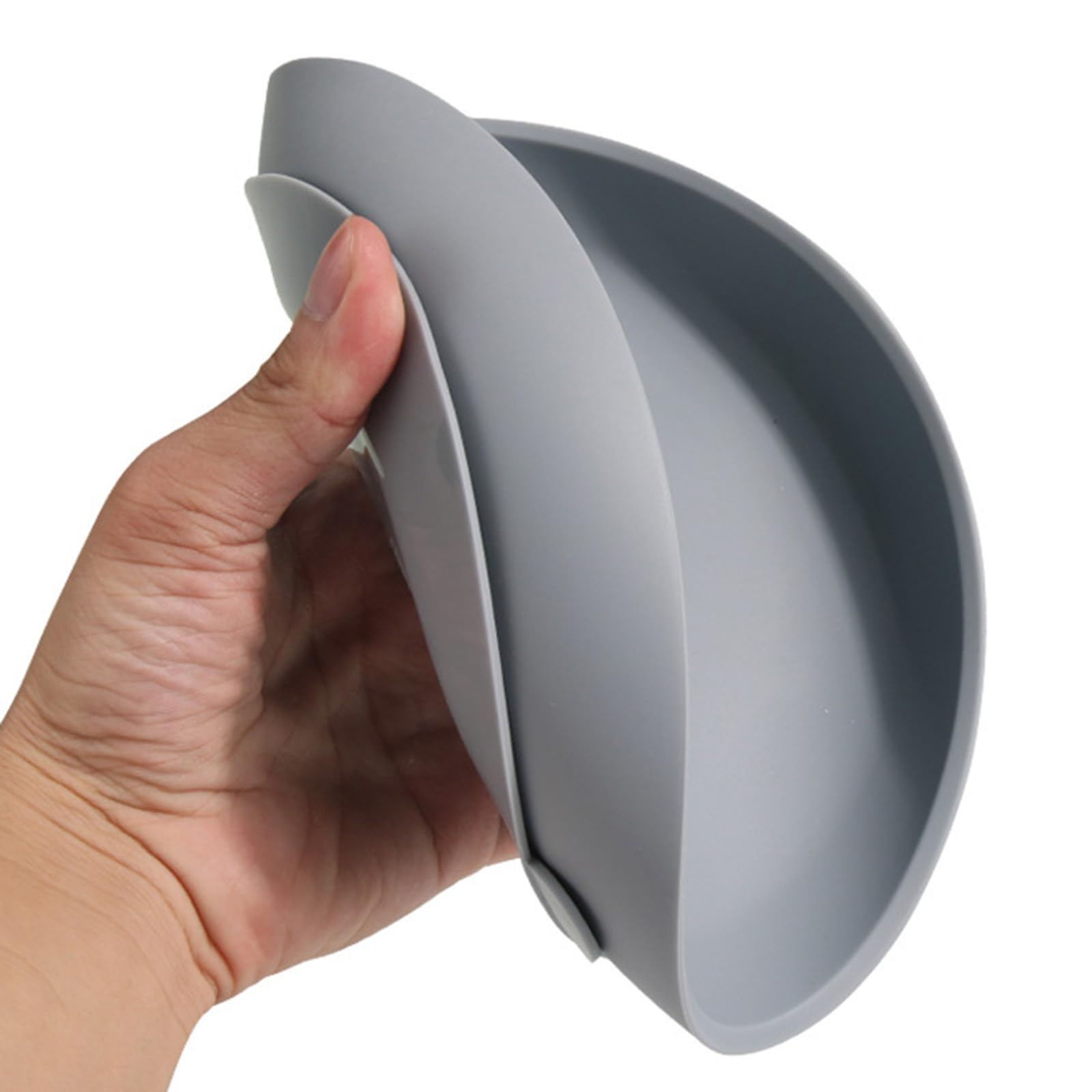 Plato de silicona antideslizante para ancianos, diseño de ventosa adaptable, vajilla antiderrames fácil de limpiar para comer de forma independiente, juego de 5 piezas