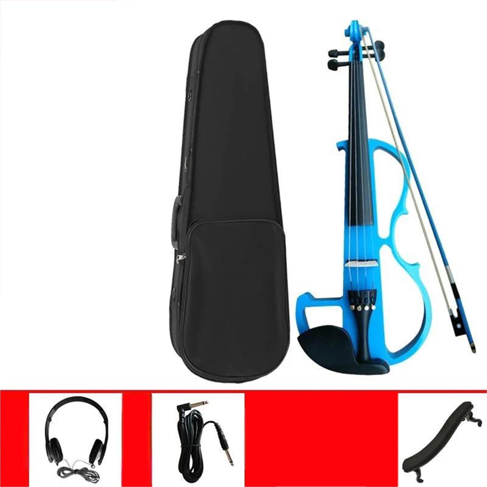 Violino Elettrico Di Livello Professionale Violino Principianti | Strumento a corde in legno di dimensioni 4/4 per principianti