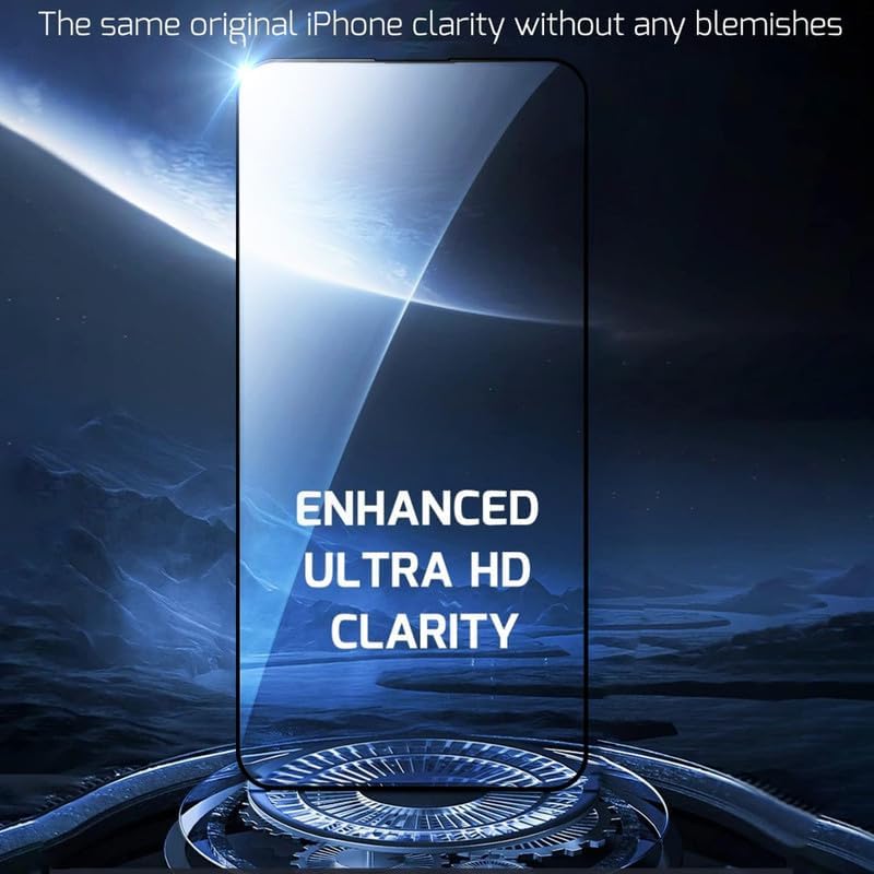 Miniatura 5 de Protector de pantalla para iPhone 14 Pro de vidrio templado compatible con Apple Dynamic Island (paquete de 2)