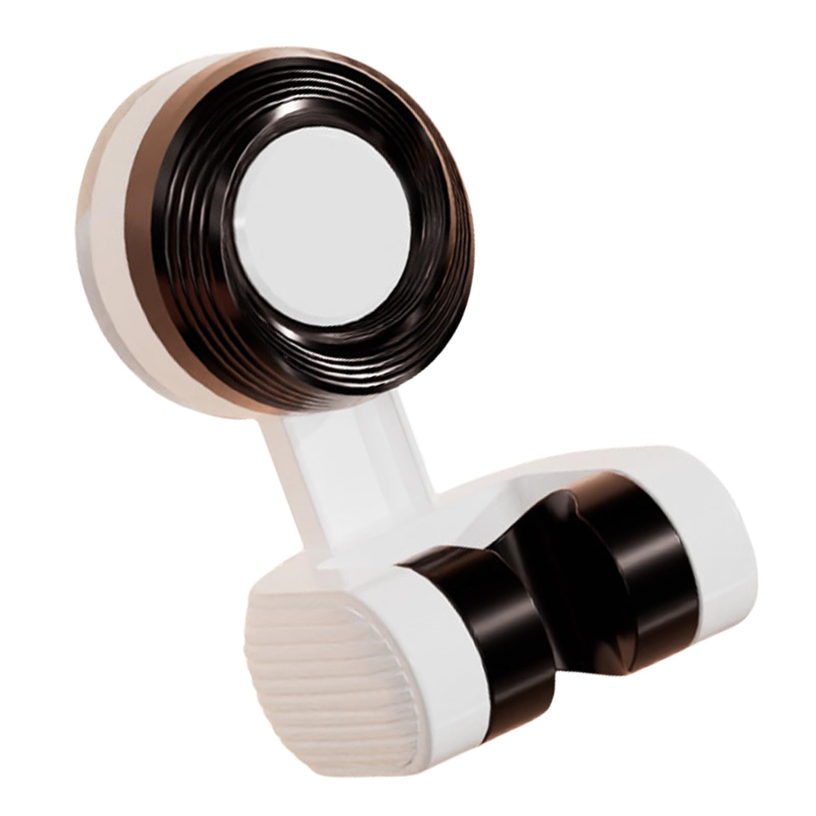 Tsophreniq White Suction Cup Shower Head Holder Height Adjustable Shower Stand For Secure Attachments On Or Glass Surfaces Movable Head Holder