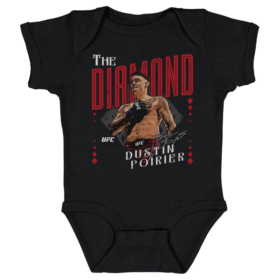 Dustin Poirier UFC One-Piece Infant Bodysuit - Dustin Poirier The Diamond WHT (Black, 6M)