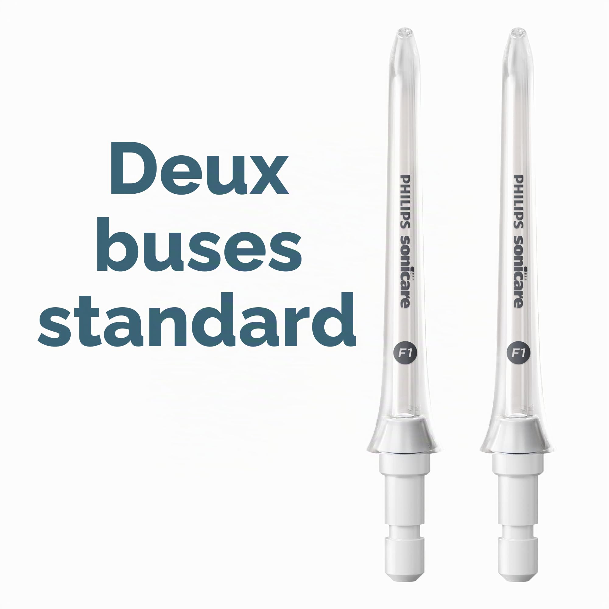 Philips Sonicare Power Flosser Lot de 2 embouts standard (F1) Blanc HX3042/00