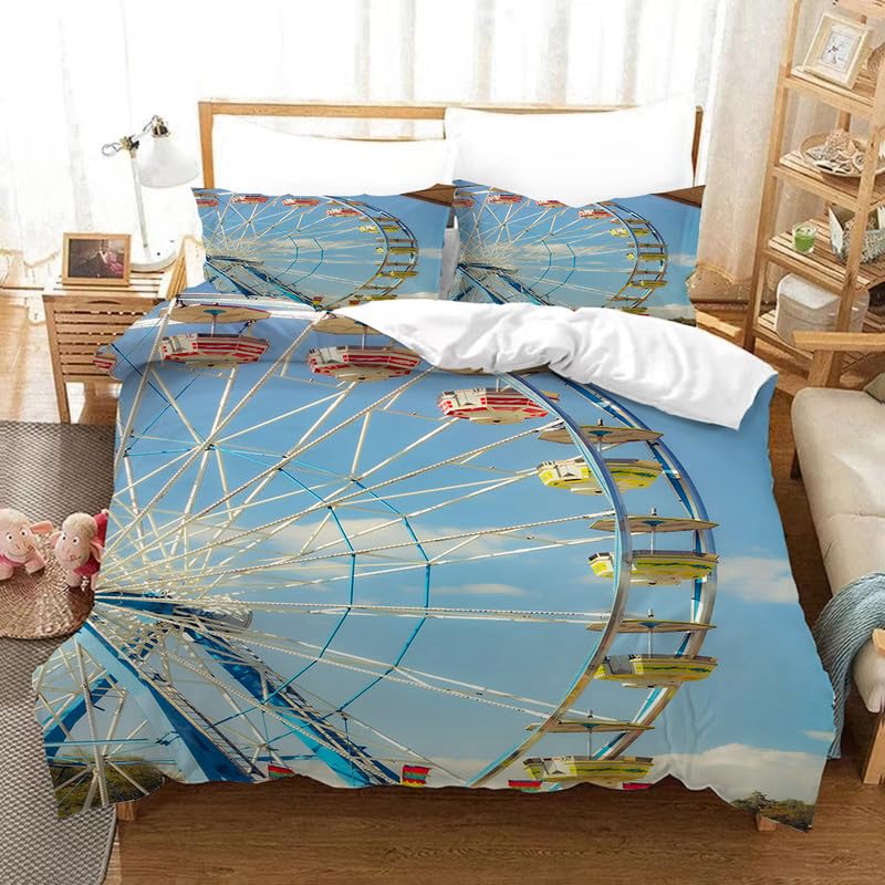 Funda nórdica de 155x220cm azul para regalo de cumpleaños infantil en cama 90