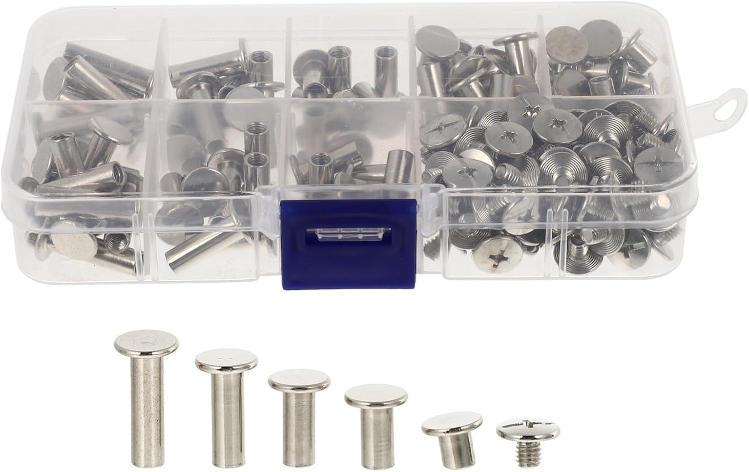 1 Box Stainless Steel Binding Screw Post Set M5 for Photo Albums