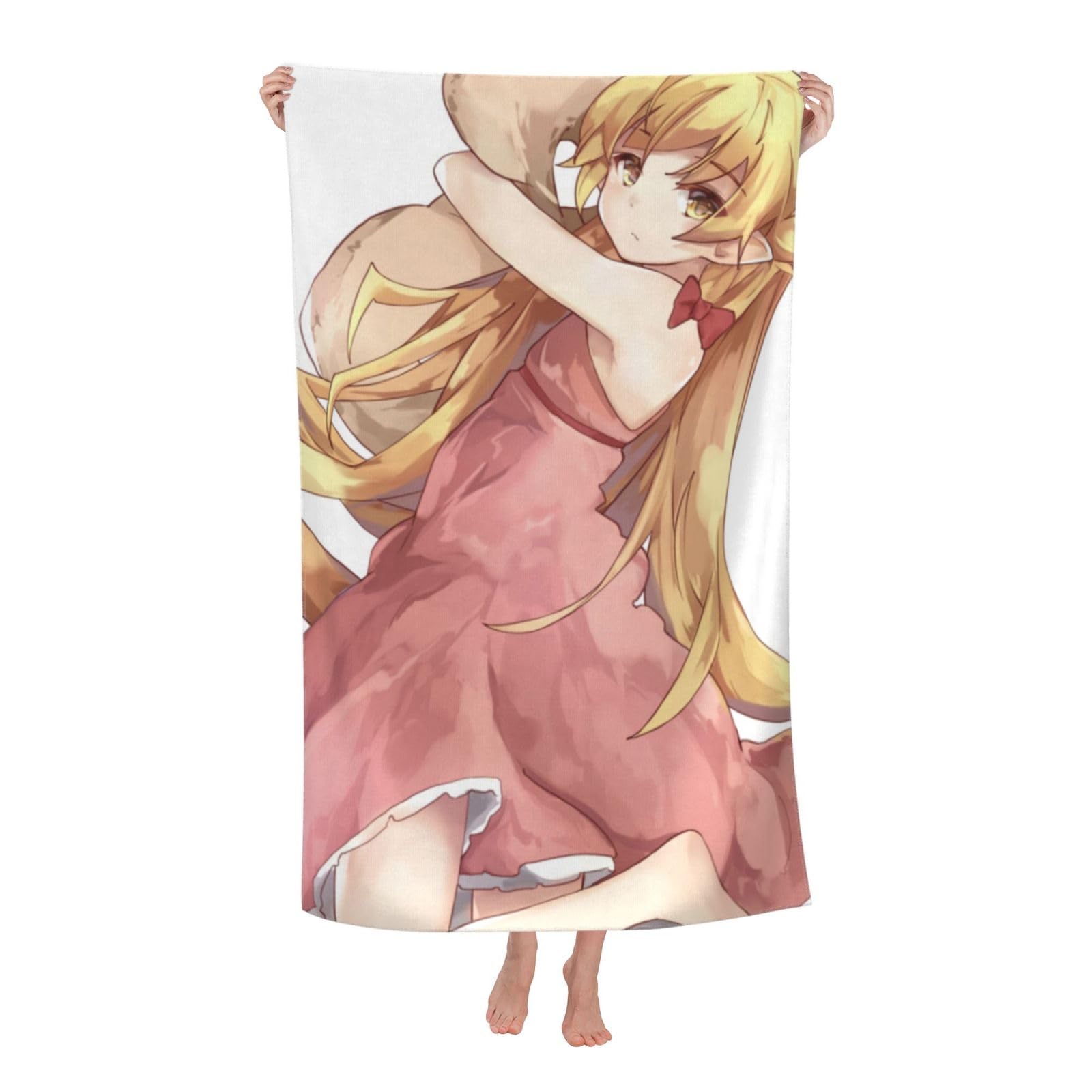 Amazon｜バスタオル 忍野忍 物語シリーズ ふわふわ マイクロファイバー